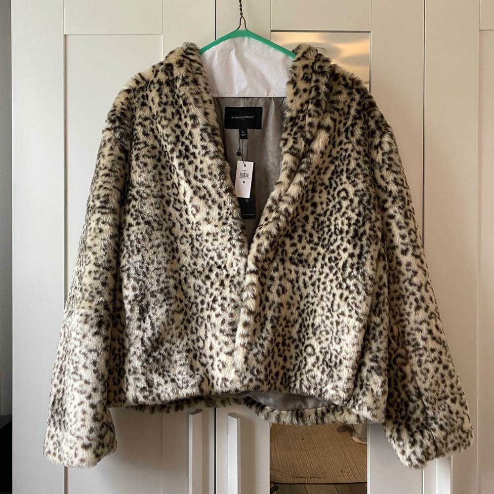 Leopard print coat